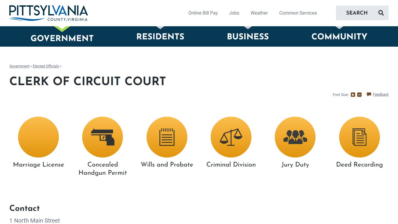 Clerk of the Circuit Court | Pittsylvania County, VA ...